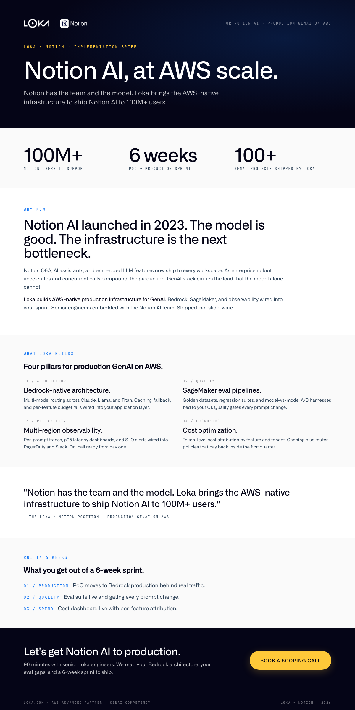 Notion one-pager